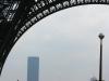 Montparnasse tower through Eiffel tower