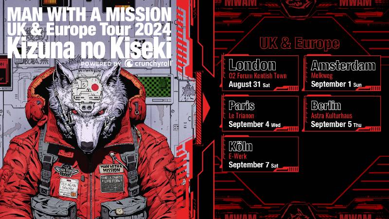 Man with a Mission - Kizuna no Kiseki Europe Tour 2024