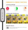 Minuteur Le minuteur de la lampe avec trois options 3h, 6h, 12h