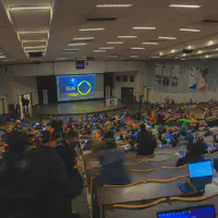 The Janson room filling up at FOSDEM