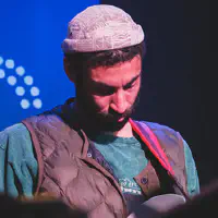 Pablo Aguste playing bass